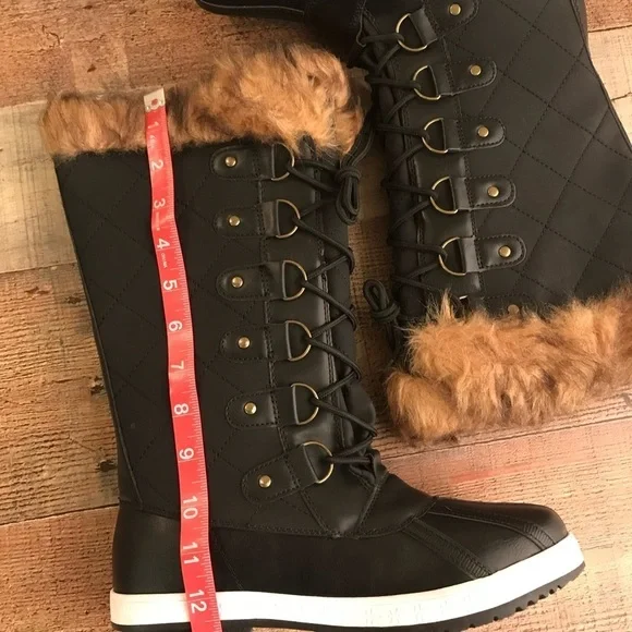 Just fab cold weather lace up boots with faux fur Marley - 7.5 - Picture 10 of 10